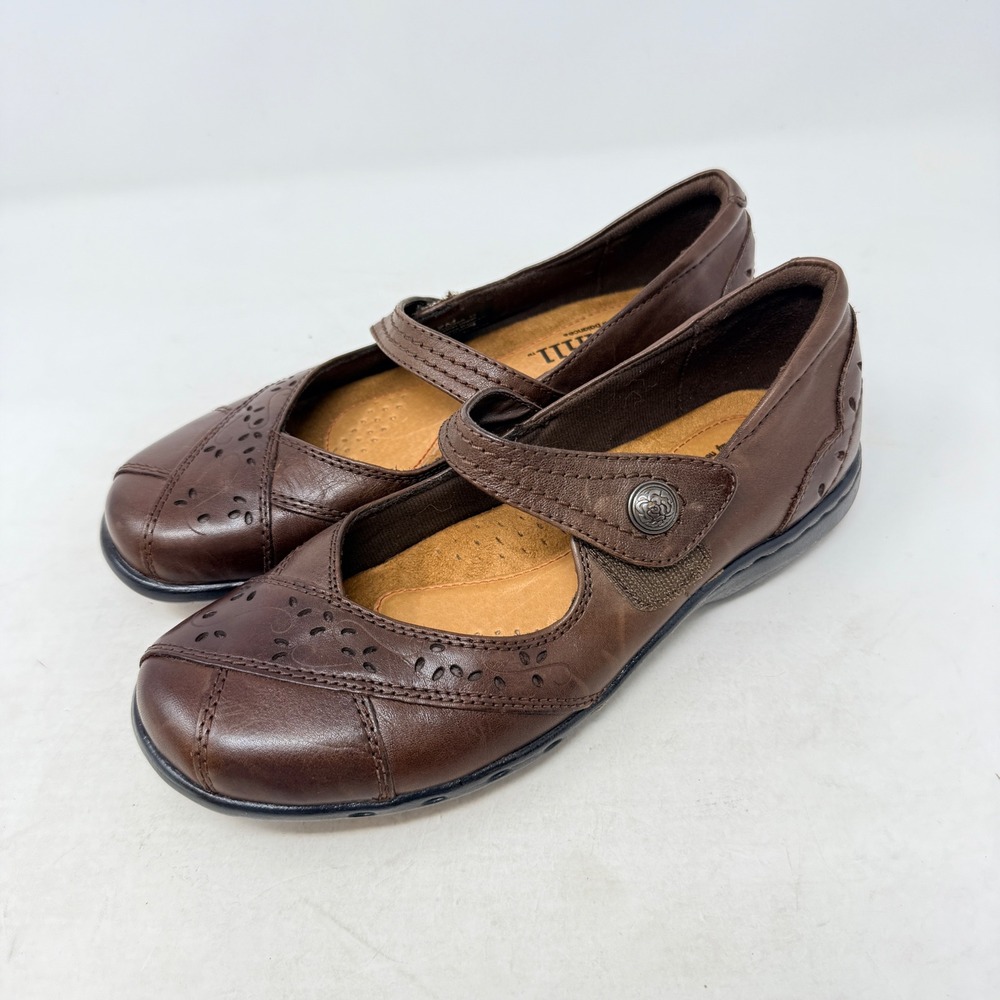 Cobb Hill Mary Jane Shoes Brown Size 7M Leather Comfort Walking Flats